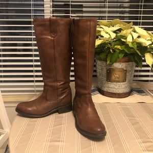 Bussola knee high boots 9M 15-1/2” calf 17.5” tall